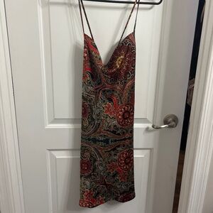 Paisley Print Dress